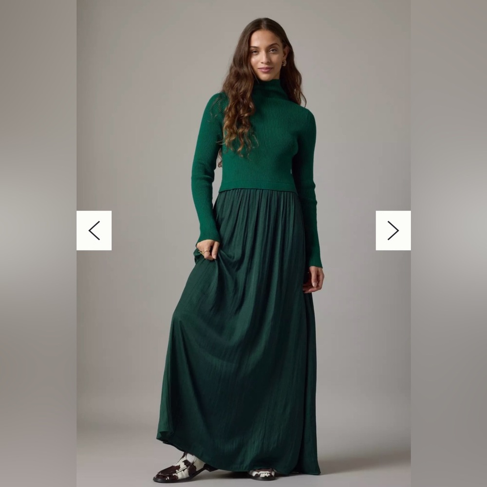Anthropology Thea Long Sleeve Twofer Dress